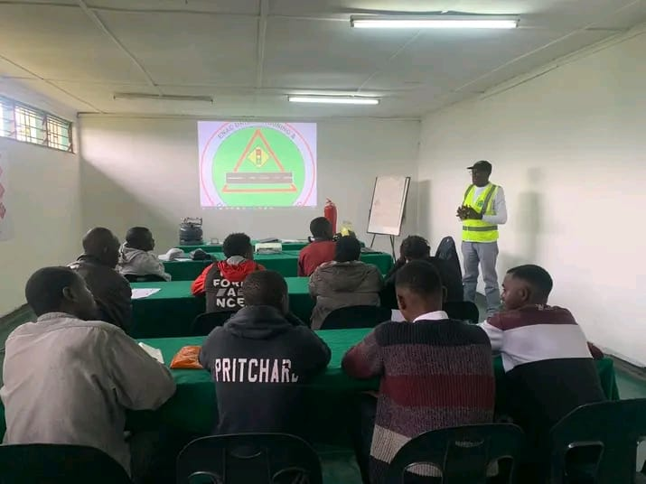ENAC fire safety training session