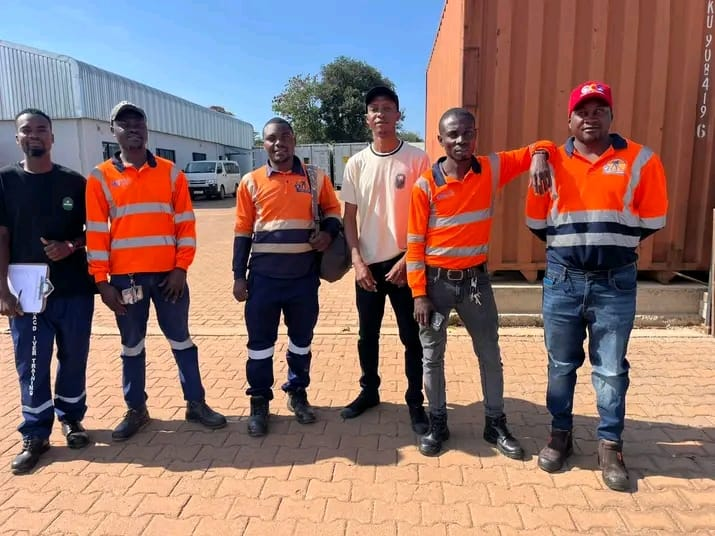 ENAC trainees on a field practical session